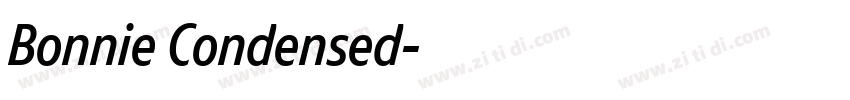 Bonnie Condensed字体转换